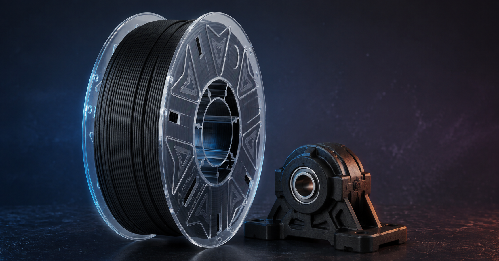 Creality Hyper PA612-CF karbon fiber takviyeli siyah PA filament 1.75 mm 1 kg