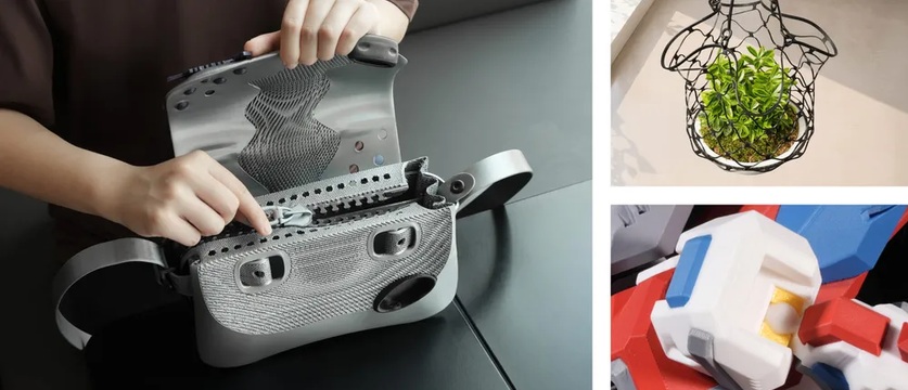 PLA ve TPU malzemelerin aynı modelde birlikte kullanılması