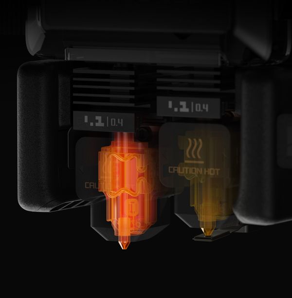 H2D 350 derece y&uuml;ksek sıcaklık hotend sistemi