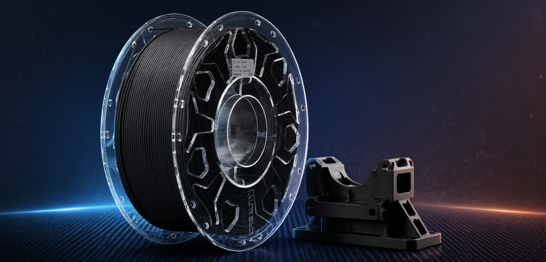 Creality CR-PLA Carbon karbon katkılı PLA filament 1.75 mm 1 kg
