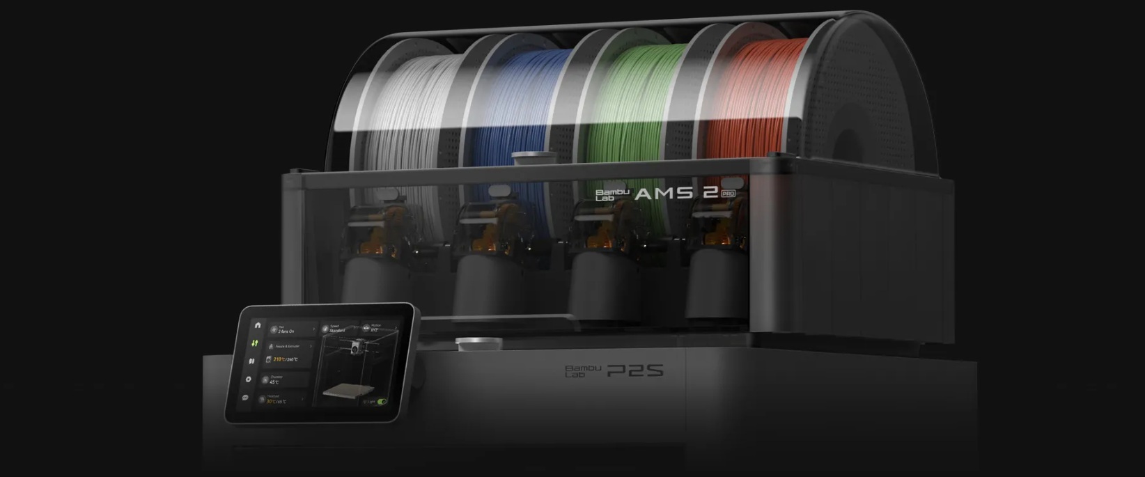 Bambu Lab AMS 2 Pro &Ccedil;ok Renkli Baskı ve Filament Kurutma