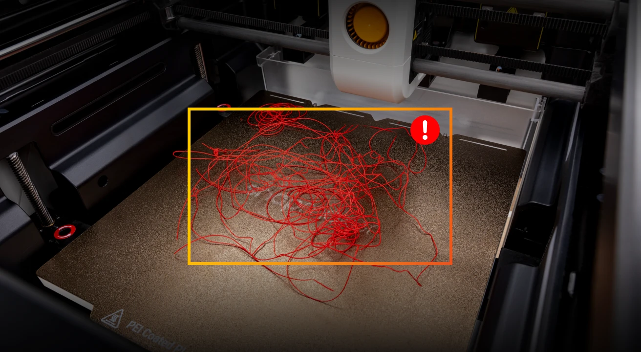 Snapmaker U1 spagetti hatası algılama
