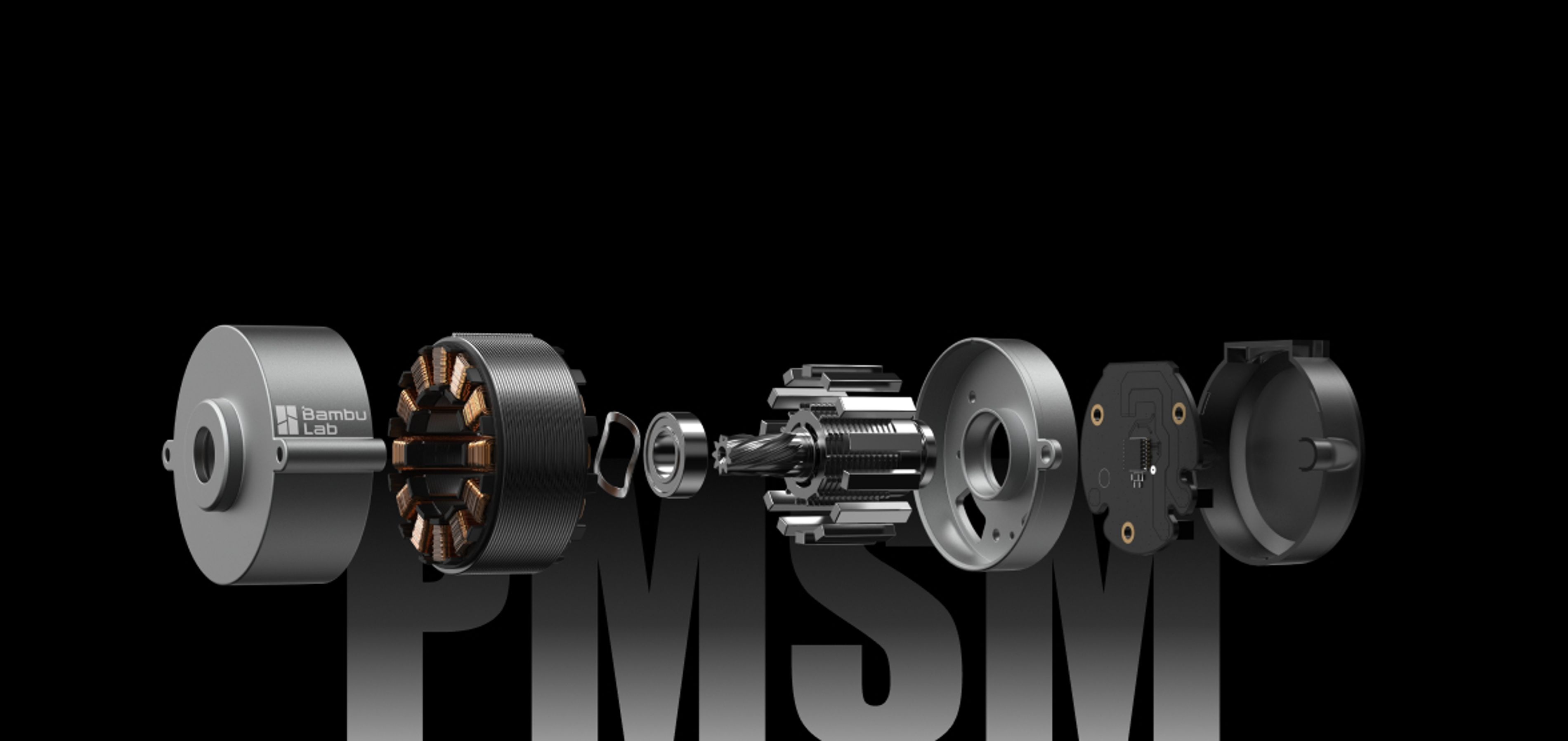 Bambu Lab H2S PMSM ekstr&uuml;der motor par&ccedil;aları