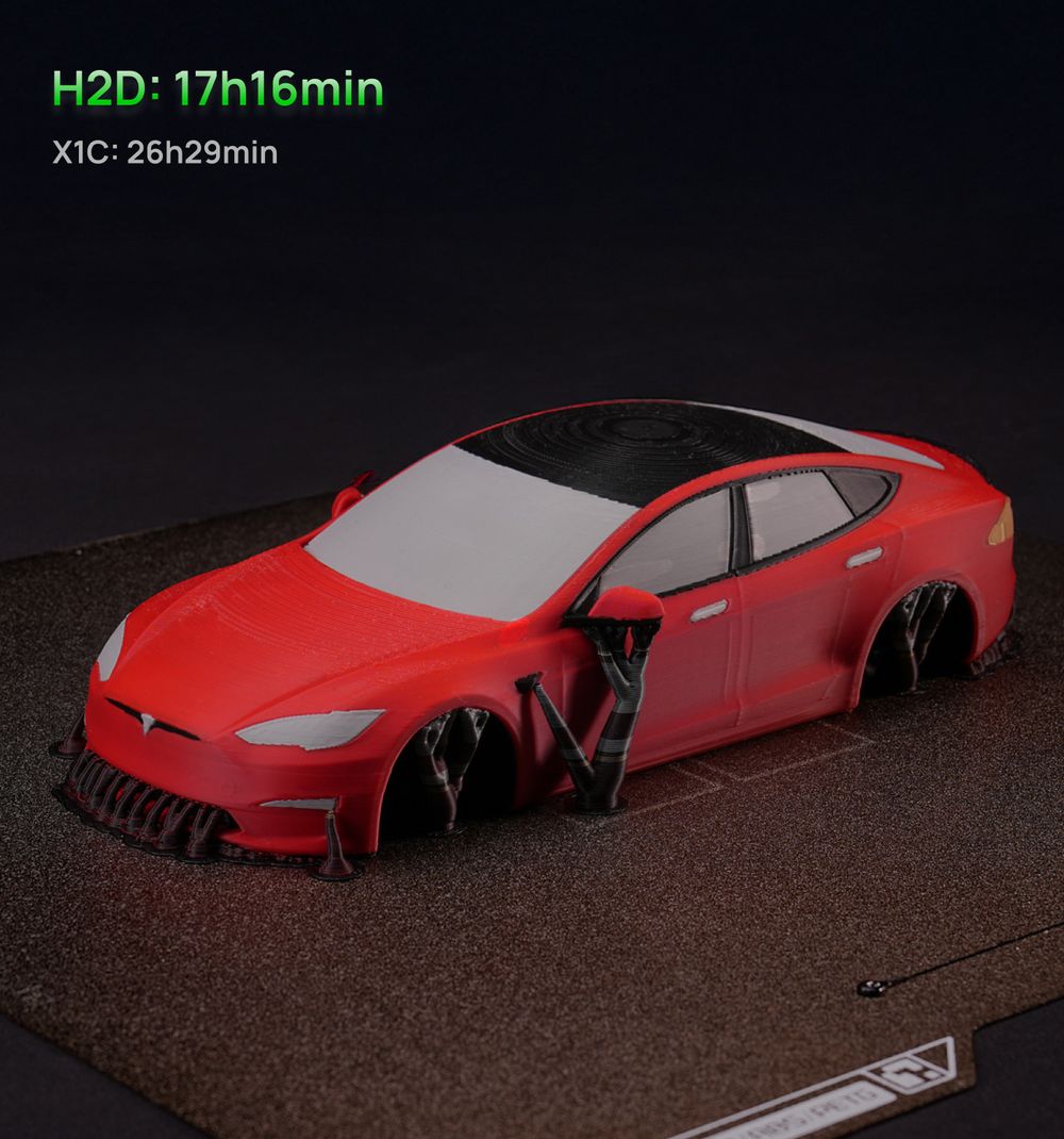 H2D verimli &ccedil;ok renkli otomobil baskısı