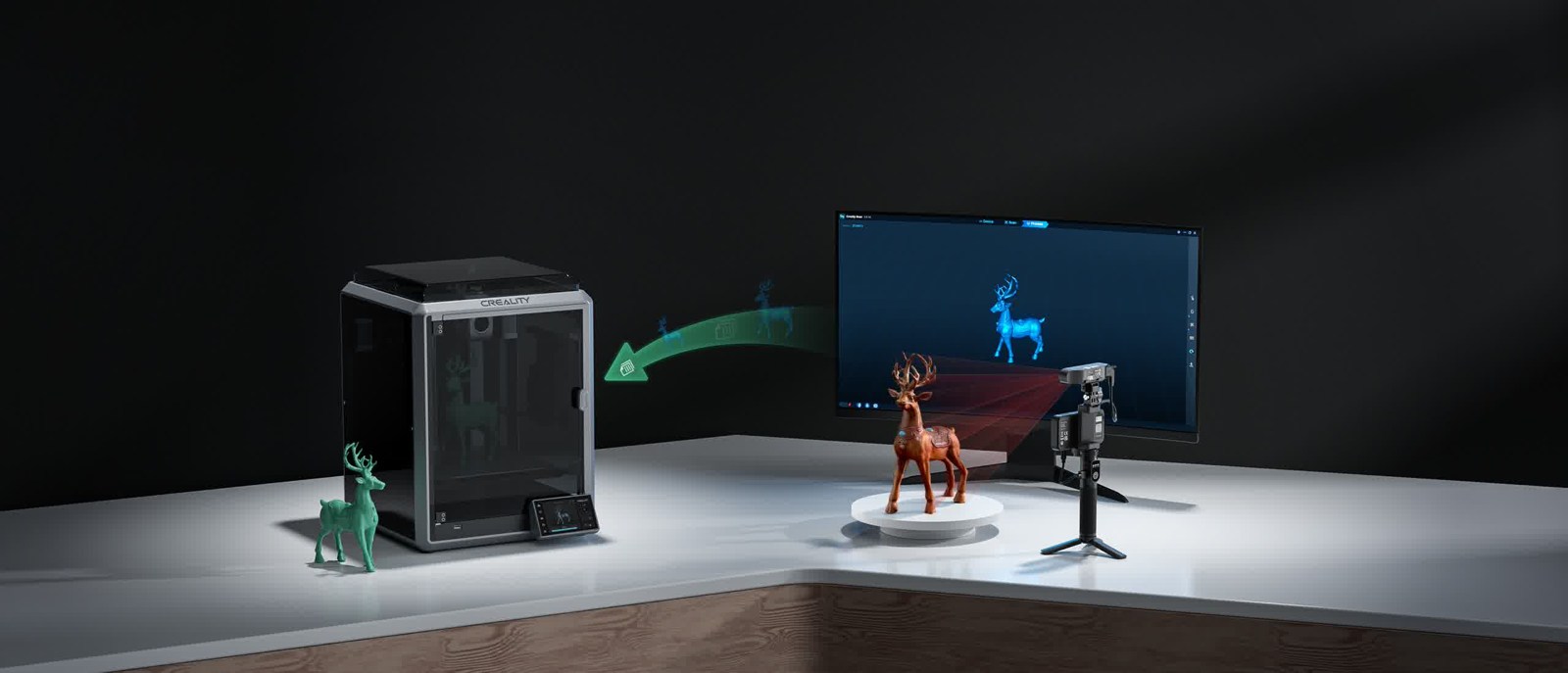 Creality CR Scan Ferret Pro — Ferret Pro ile 3D baskının gücünü keşfedin