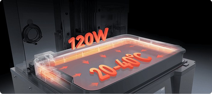 20–40 °C reçine ön ısıtma