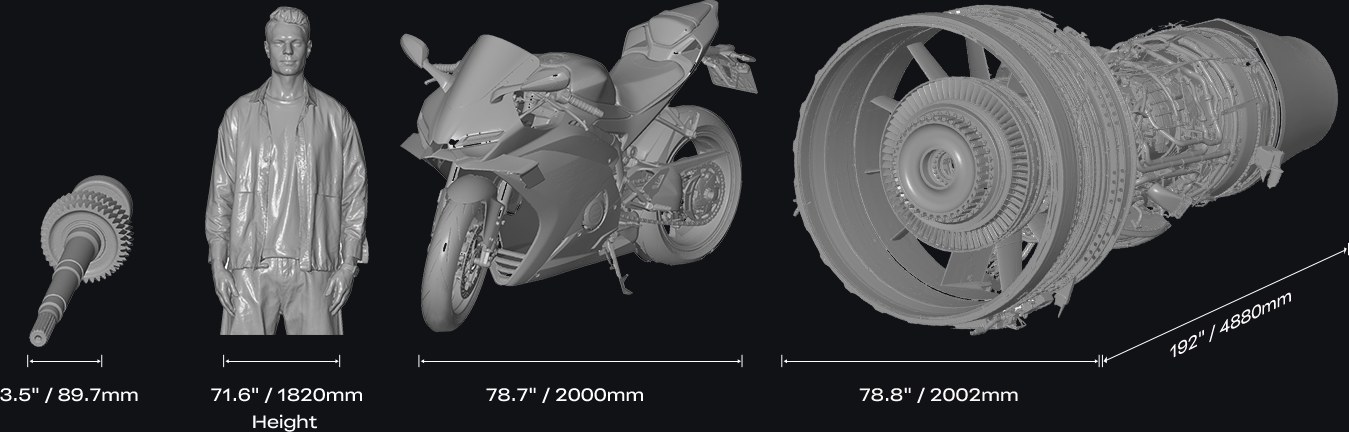 5 mm’den 4000 mm’ye tarama aralığı