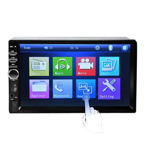 7018b araba oto teyp 7 inc hd bluetooth dokunmatik ekran mp5 mp4 calar