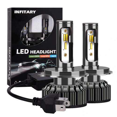 İnfitary 3300Lm Araba Far Ampulleri H4 H7 Led 3 Renk Değiştirme Otomat