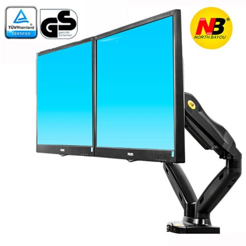 nb f160 cift monitor dizustu standi gaz yayi 10 27 cift kol 360 rotas