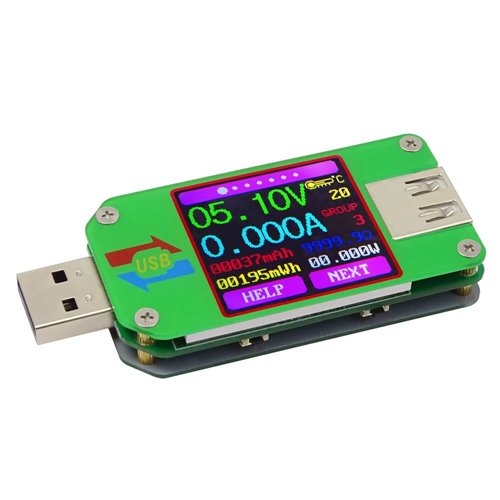 Riden® Um24/Um24c Usb 2.0 Renkli Lcd Ekran Test Cihazı Gerilim Akım Öl